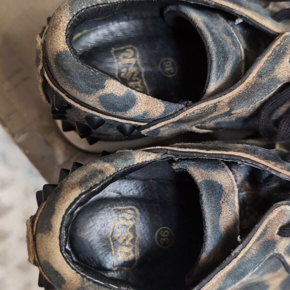 Ash Leopard Delire Bis Sneakers Cookie & Black Size 36 - Picture 10 of 11